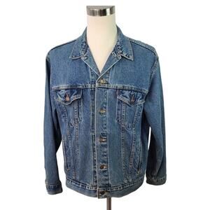 Levi's Straus Blue Denim Jeans Vintage USA Jacket Coat Large